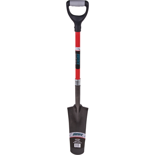 Heavy-Duty Drain Spade, Carbon Steel, 14" x 5-1/2" Blade, 29" L, D-Grip Handle Distribution Élite MP