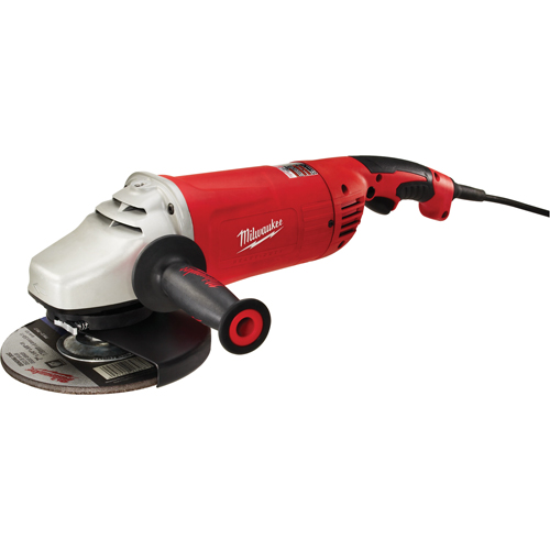 Meuleuse &agrave; angle large et prise g&acirc;chette avec verrou, 7"/9", 120 V, 15 A, 6000 Tr/min Distribution Élite MP