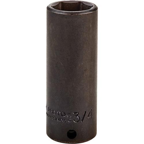 Socket, Impact, 3/4", 3/8" Drive, 6 Points, Deep Distribution Élite MP