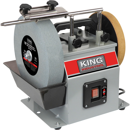 Affûteuse s&egrave;che-humide, Dia de roue 10", 1/4 CV, 115 tr/min Distribution Élite MP