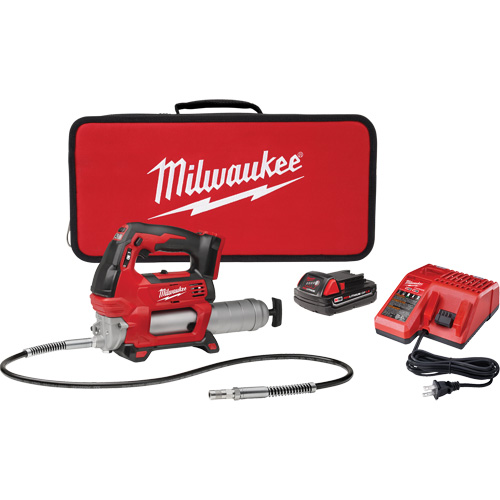 M18 Cordless 2-Speed Grease Gun Kit, Lithium-Ion, 18 V Distribution Élite MP