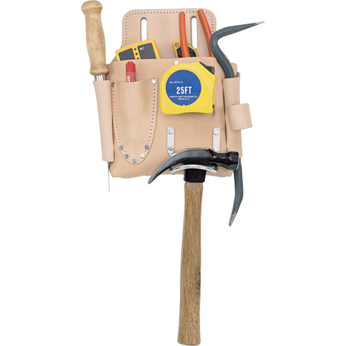 Drywall Tool Pouch, Tool Holder, Leather, 7 Pockets Distribution Élite MP
