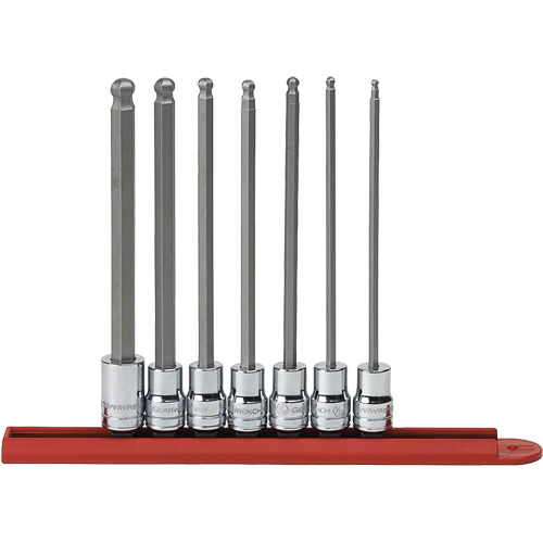 SAE Long Ball End Bit Socket Set, Hex, 3/8" Drive, 7 Pcs Distribution Élite MP