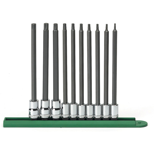 Long Bit Socket Set, Torx&reg;, 1/4"/3/8" Drive, 10 Pcs Distribution Élite MP