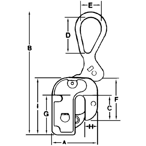 &eacute;lingue l&egrave;ve-t&ocirc;le courte GX, 6000 lb (3 tonnes), Ouverture de la m&acirc;choire de 1/16" - 1" Distribution Élite MP