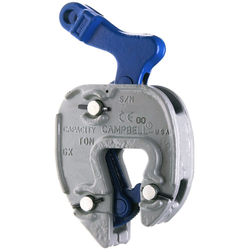 Serre-plaque GX avec attache de chaînette, 1000 lb (0,5 tonne), Ouverture de la m&acirc;choire de 1/16" - 5/16" Distribution Élite MP