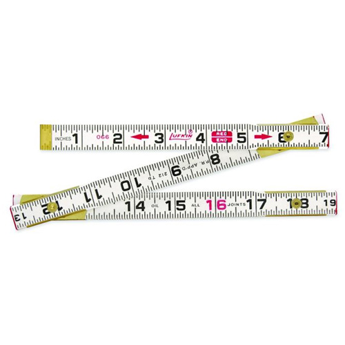 R&egrave;gle Red End, 2 m lo, Bois, Graduations de 1 mm Distribution Élite MP