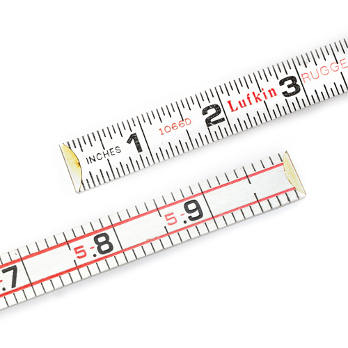 R&egrave;gle en bois pliante, 6' lo, Bois, Graduations de 1/6" Distribution Élite MP