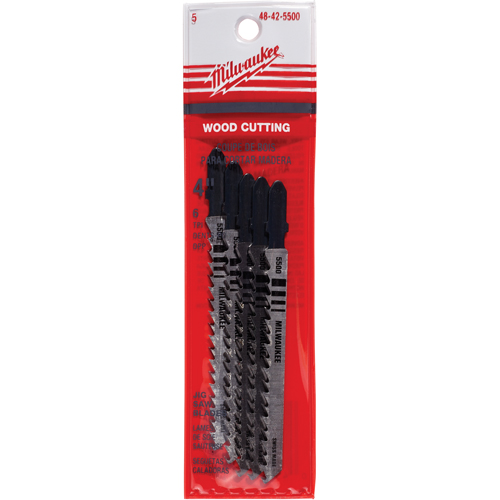 Lame de scie sauteuse, Bim&eacute;tal, Tige en T, 4" lo, 6 dents par pouce Distribution Élite MP