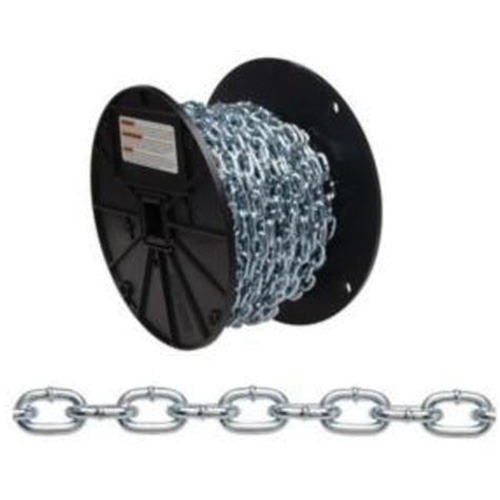 Chaîne torsad&eacute;e, Acier &agrave; faible teneur en carbone, #4 x 100' (30,4 m) l, Charge d'utilisation 215 lb (0,1075 tonne) Distribution Élite MP