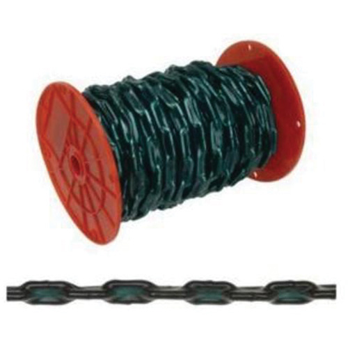 Chaîne droite avec gaine verte, Acier &agrave; faible teneur en carbone, 2/0 x 60' (18,3 m) l, Charge d'utilisation 520 lb (0,26 tonne) Distribution Élite MP