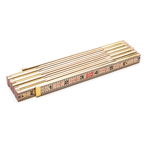 Folding Rule, 6' L, Wood, 1/16" Graduations Distribution Élite MP