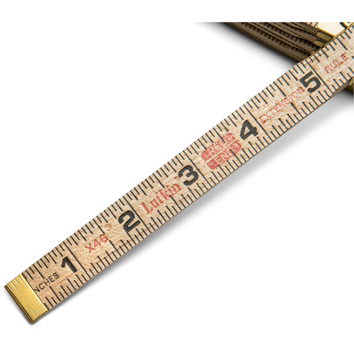 Folding Rule, 6' L, Wood, 1/16" Graduations Distribution Élite MP