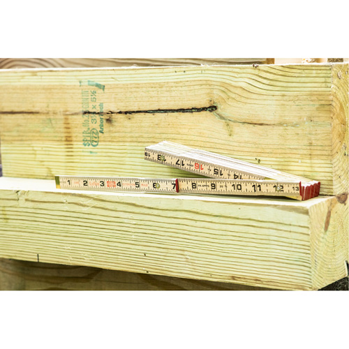 Folding Rule, 6' L, Wood, 1/16" Graduations Distribution Élite MP