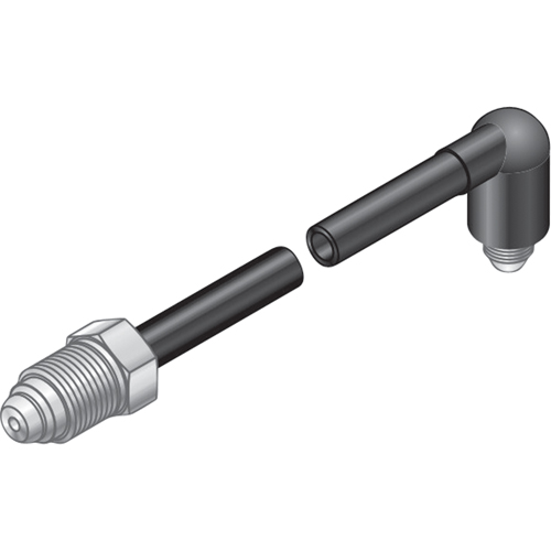 TUYAU GAZ,5/8-18 RACCORD RH-96", NOIR Distribution Élite MP