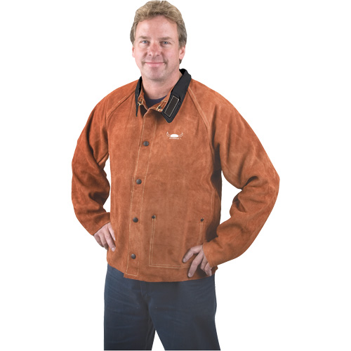 Veste de soudage, Cuir, 4T-Grand, Lava Brown Distribution Élite MP