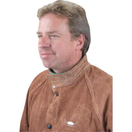 Veste de soudage, Cuir, 4T-Grand, Lava Brown Distribution Élite MP