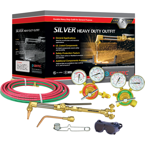 Silver Heavy-Duty Welding & Cutting Outfi ts, 3/4" Cut, 1/2" Weld Distribution Élite MP