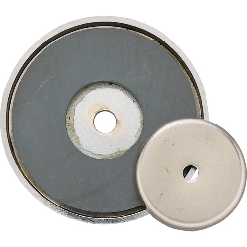 Pot magn&eacute;tique peu profond en c&eacute;ramique, dia. 1-3/8", Force de 12 lb Distribution Élite MP