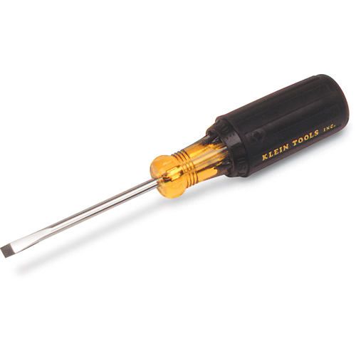 Slot Cabinet Tip Screwdriver, 3/16" Tip, Round, 13-3/4" L, Cushion Grip Handle Distribution Élite MP