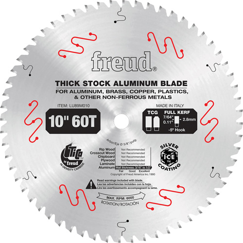 Industrial Saw Blade, 10", 72 Teeth, Non-Ferrous Use Distribution Élite MP
