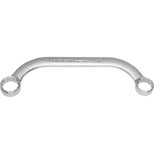 Box End Wrench, 12 Point, 5/8"/9/16", 15° Offset, Plain Finish Distribution Élite MP