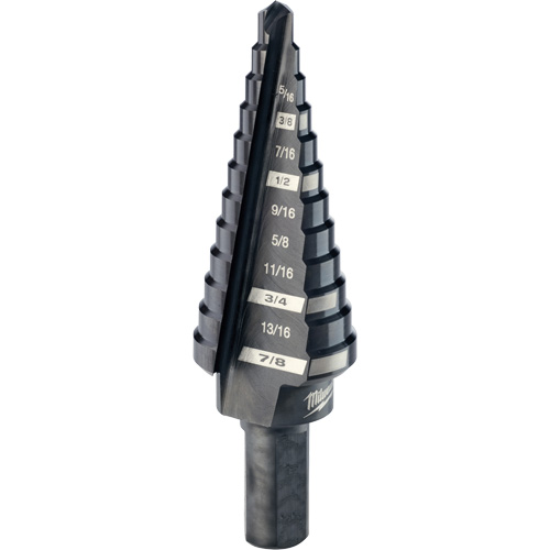 Foret &eacute;tag&eacute; no 4, 3/16" - 7/8", Incr&eacute;ments de 1/16", Acier rapide Distribution Élite MP