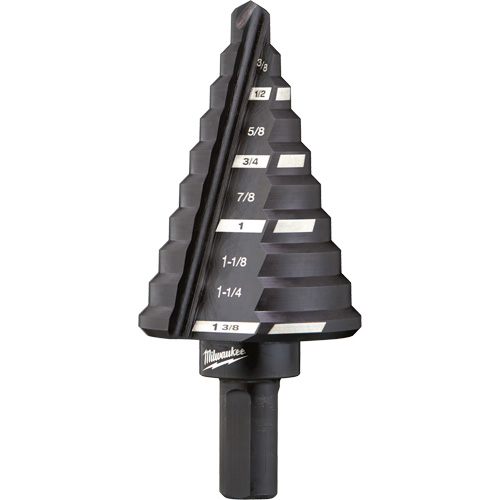 Foret &eacute;tag&eacute; no 5, 1/4" - 1-3/8", Incr&eacute;ments de 1/8", Acier rapide Distribution Élite MP