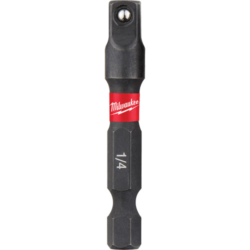 Shockwave Impact Driver Socket Adapters, 1/4" Drive Size, 1/4" Male Size, Ball, 1-7/8" L Distribution Élite MP