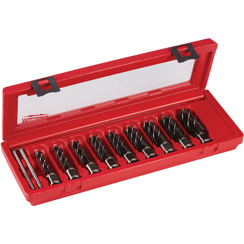 Annular Cutter Drill Bit Set, 9 Pieces, High Speed Steel Distribution Élite MP