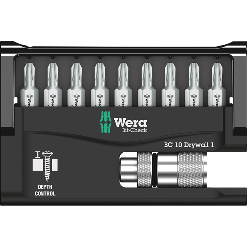 10-Piece Bit Check for Drywall Screws Distribution Élite MP