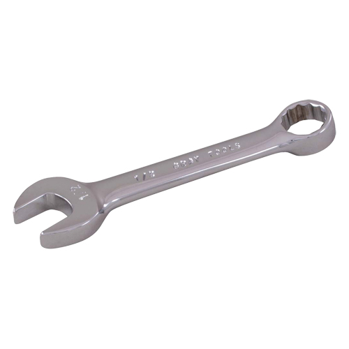 Stubby Combination Wrench, 12 Point, 6 mm, Chrome Finish Distribution Élite MP