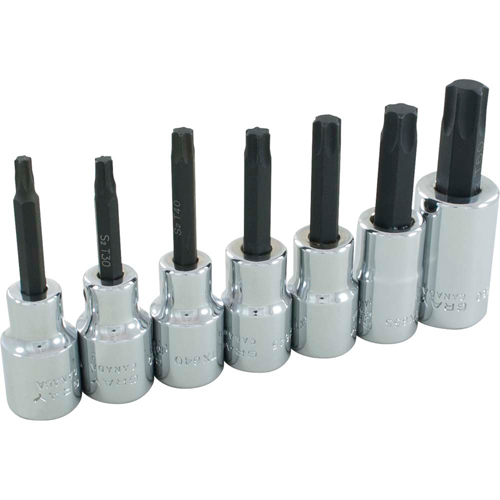 Jeu de douilles Torx, Torx, Prise 1/2", 7 mrcx Distribution Élite MP