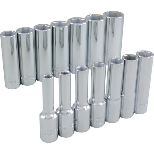 Jeu de douilles, 14 Mcx, Prise de 3/8", Profond Distribution Élite MP