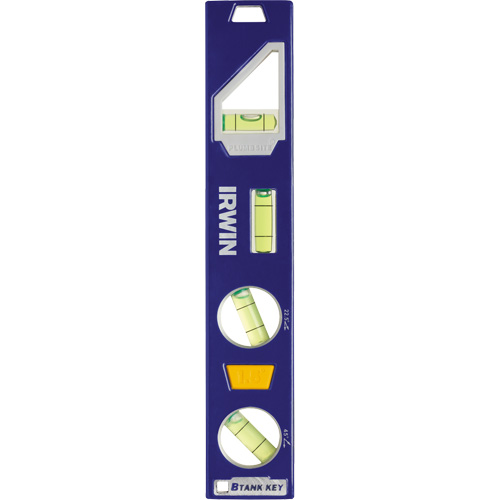 Niveau torpille robuste de s&eacute;rie 250, 9" lo, Aluminium, 4 fioles, Magn&eacute;tique Distribution Élite MP
