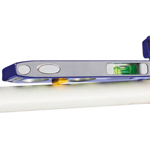 Niveau torpille robuste de s&eacute;rie 250, 9" lo, Aluminium, 4 fioles, Magn&eacute;tique Distribution Élite MP