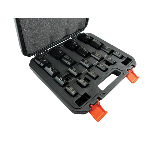 Jeu de douilles SAE, 19 Mcx, Chocs, Prise de 1/2" Distribution Élite MP