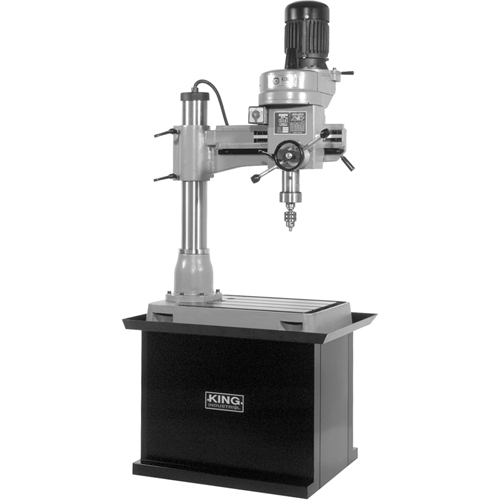Radial Drilling Machine, 1/2" Chuck, 5 Speed(s), 21-5/8" W X 19-5/8" L, #3 Morse Distribution Élite MP