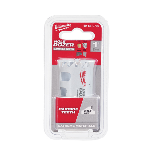 Scie avec dents au carbure Hole Dozer, 1", Profondeur de la coupe 1-3/5", Carbure Distribution Élite MP