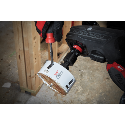 Carbide Hole Saw, 4", 1-31/50" Depth of Cut, Carbide Distribution Élite MP