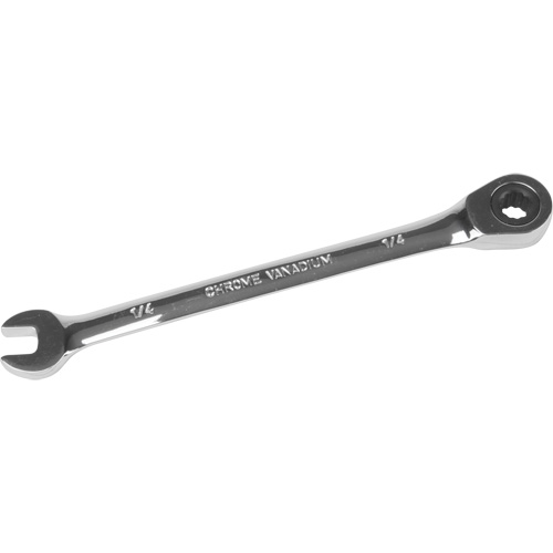 Cl&eacute; mixte &agrave; cliquet SAE, 12 pans, 1/4", Fini Chrome Distribution Élite MP