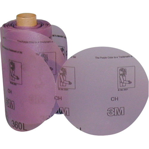 Rouleau de disques abrasifs Stikit 360L, 6" dia., Grain P800, Oxyde d'aluminium Distribution Élite MP