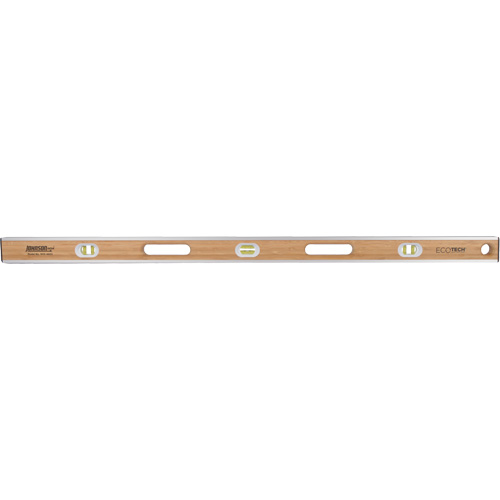 Eco-Tech&reg;  Bamboo Level, I-Beam, 48" L, Wood, 3, Non-Magnetic Distribution Élite MP