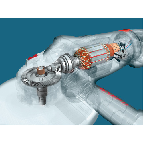 Grande meule angulaire &agrave; haute performance, 9", 120 V, 15 A, 6500 Tr/min Distribution Élite MP