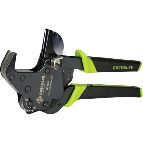 Quick-Release Ratcheting PVC Cutter, 1-5/8" Capacity Distribution Élite MP