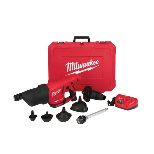 Trousse de pistolet &agrave; air de nettoyage de drain M12 Airsnake, &eacute;lectrique Distribution Élite MP