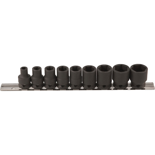 Jeu de douilles &agrave; paroi mince, 9 Mcx, Chocs, Prise de 3/8" Distribution Élite MP