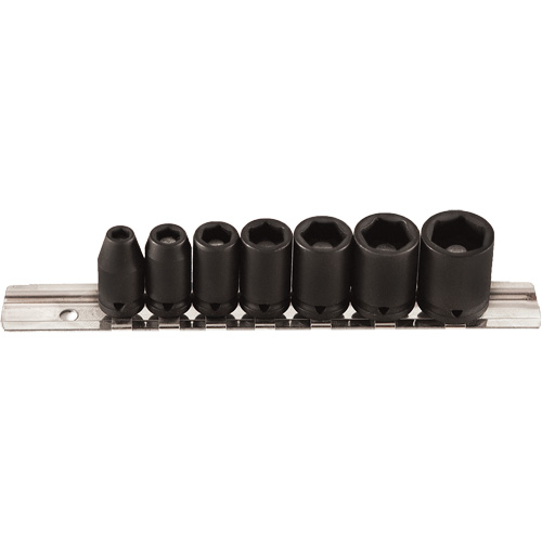 Jeu de douilles magn&eacute;tiques, 7 Mcx, Chocs, Prise de 1/4" Distribution Élite MP