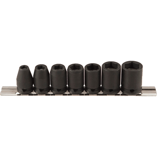Jeu de douilles magn&eacute;tiques, 7 Mcx, Chocs, Prise de 3/8" Distribution Élite MP