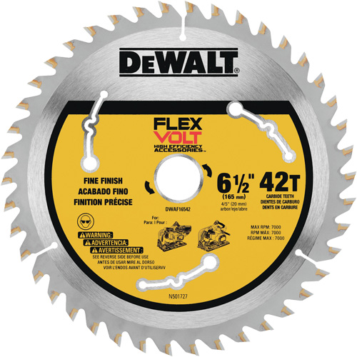 FlexVolt&reg; TrackSaw Blade, 6-1/2", 42 Teeth, Wood Use Distribution Élite MP